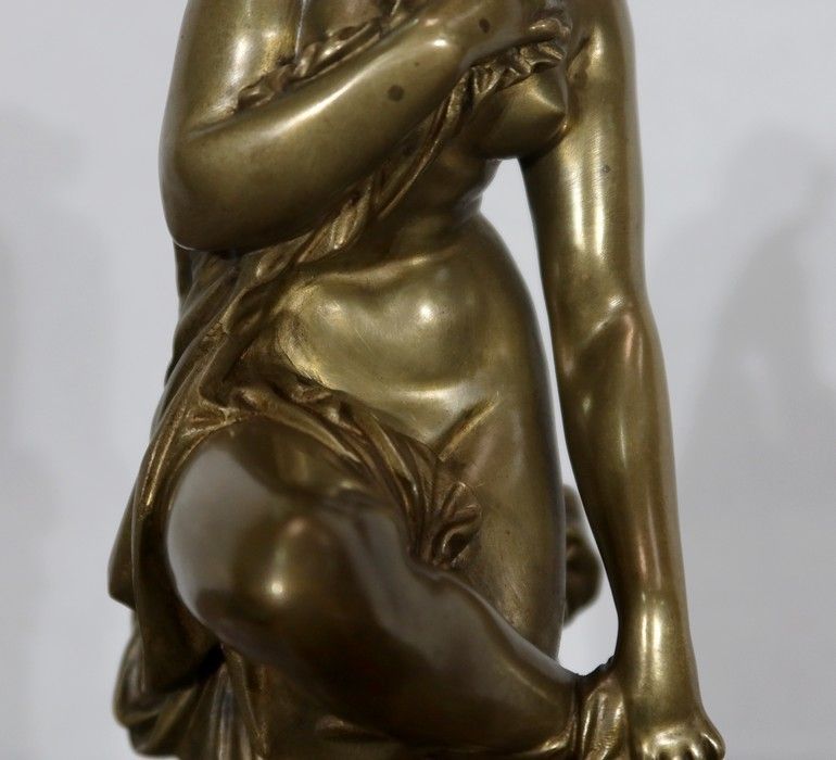 Bronze Of A Bather, By A. Carrier Belleuse, Mid 19th Century photo 2080.6