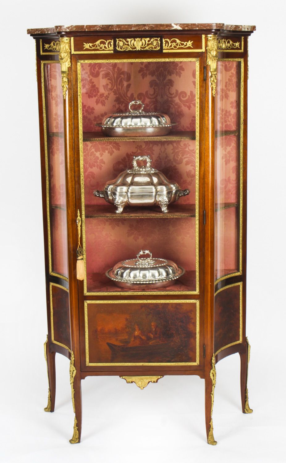 Antique French Vernis Martin Display Cabinet C.1880 19th Century photo for sale
