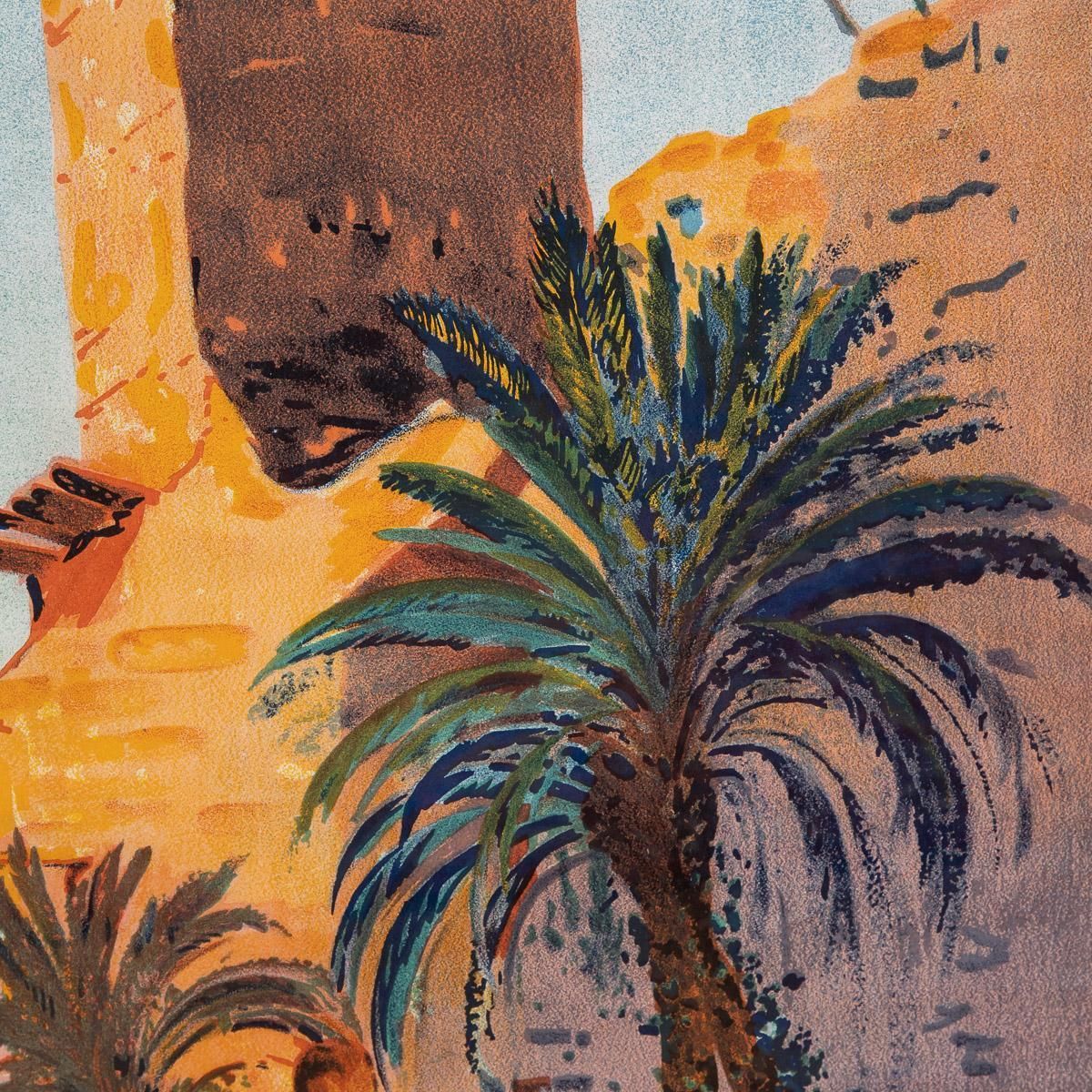 Travel Advertising Poster For Algeria State Railways Morocco, Figuig, C.1926 photo buy