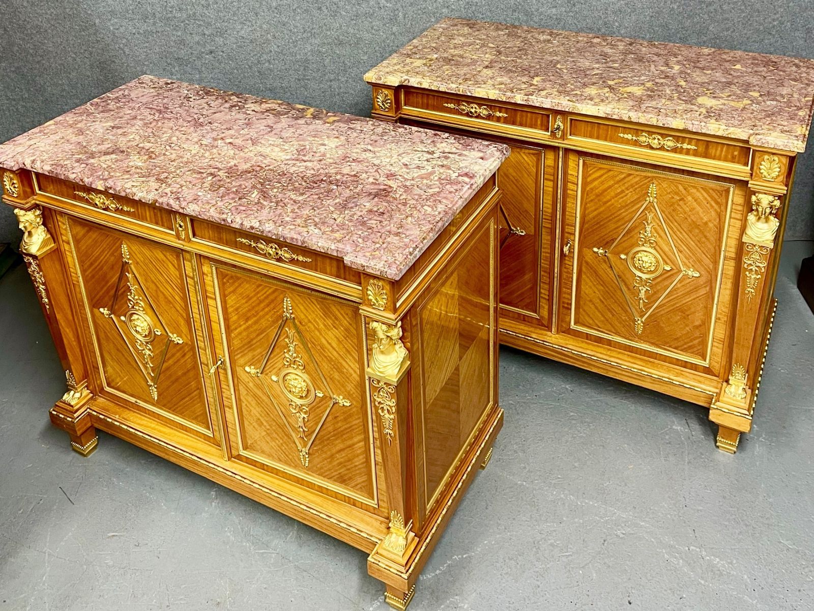 Fine Pair Of French Cabinets By Edmond Poteau. photo furniture
