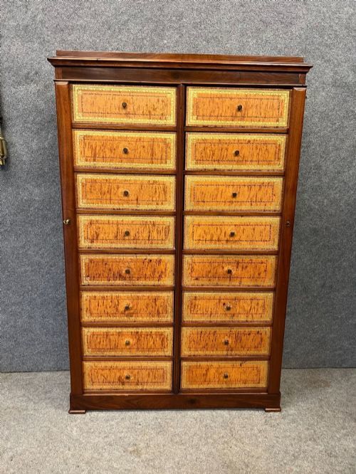Unusual French Double Wellington Chest photo furniture