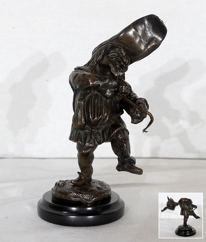 Bronze Inkwell "Le Grotesque"   Xixth