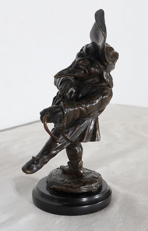 Bronze Inkwell "Le Grotesque"   Xixth photo Home Decor