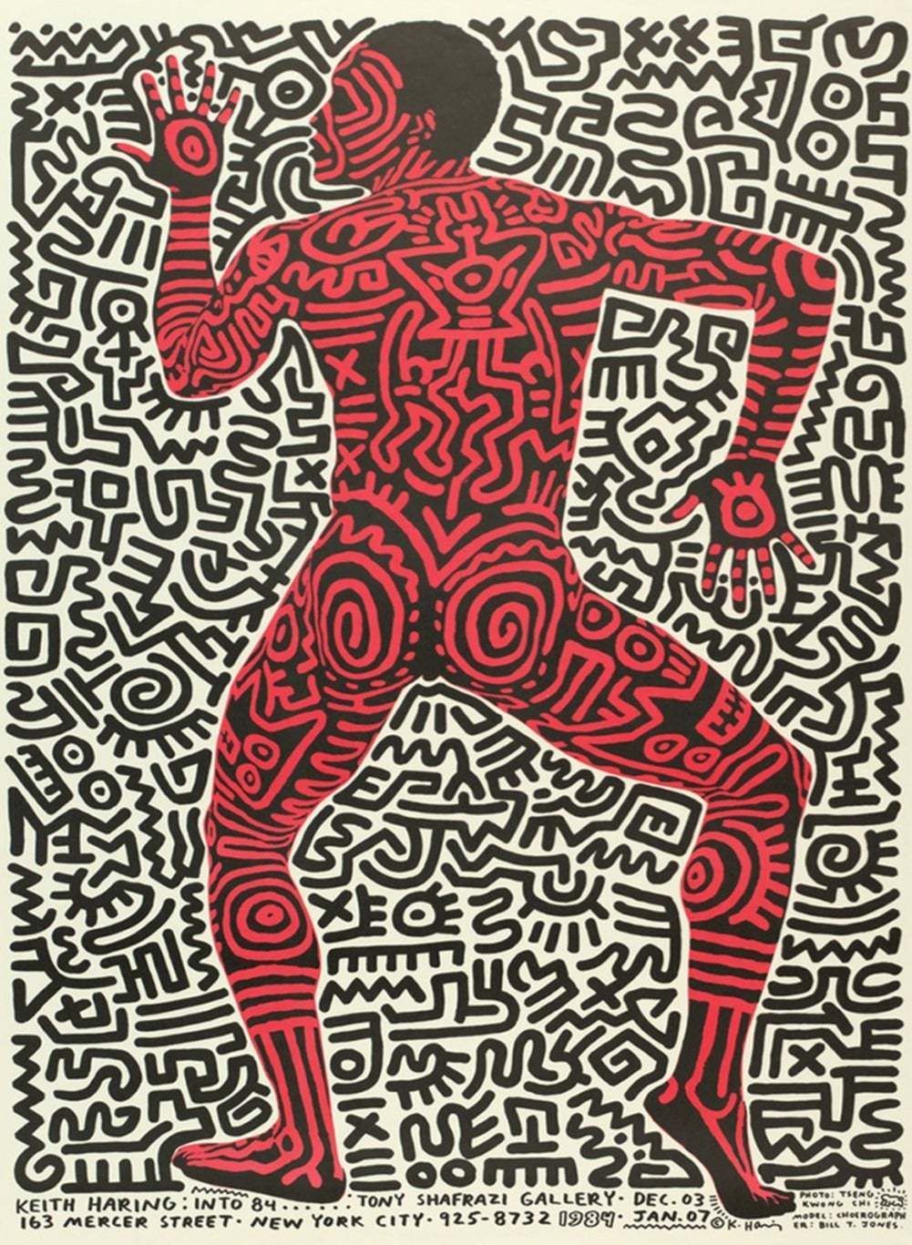 Keith Haring   Into 84 Original Vintage Poster
