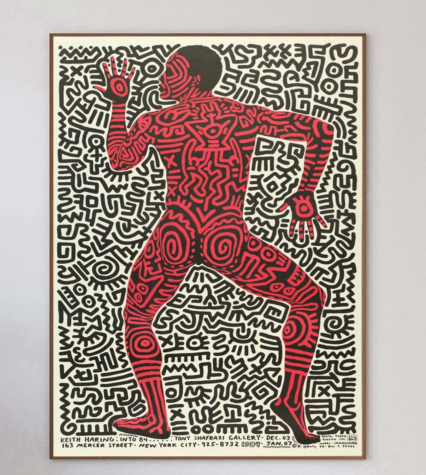 Keith Haring   Into 84 Original Vintage Poster photo 1006.0
