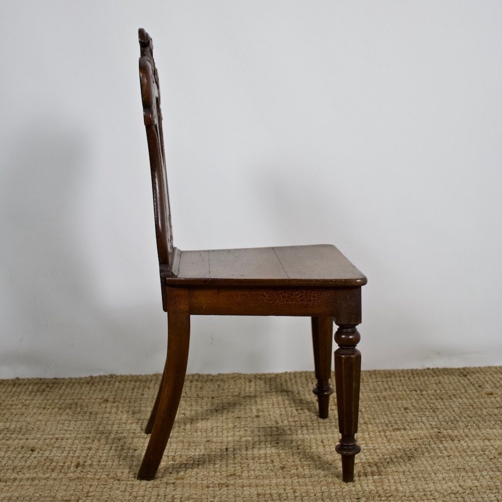 Antique Oak Hall Chair photo buy
