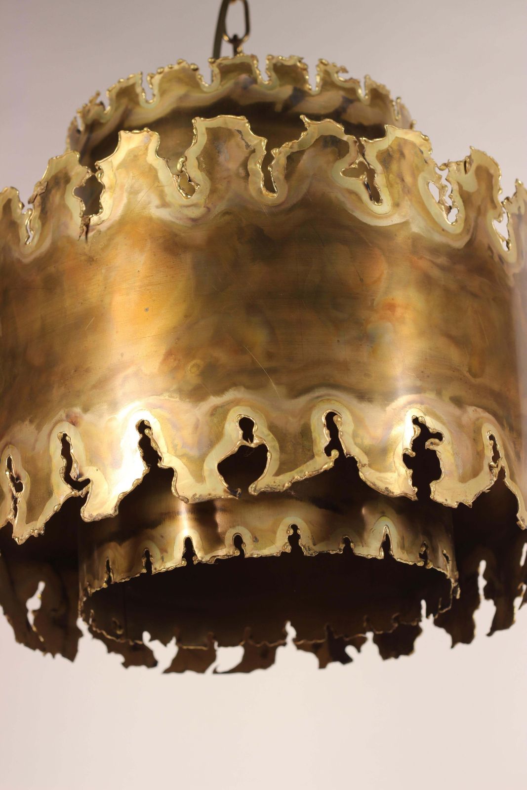 Mid Century Modern Brutalist Pendant Light By Svend Aage Holm Sørensen, 1960’s photo vintage