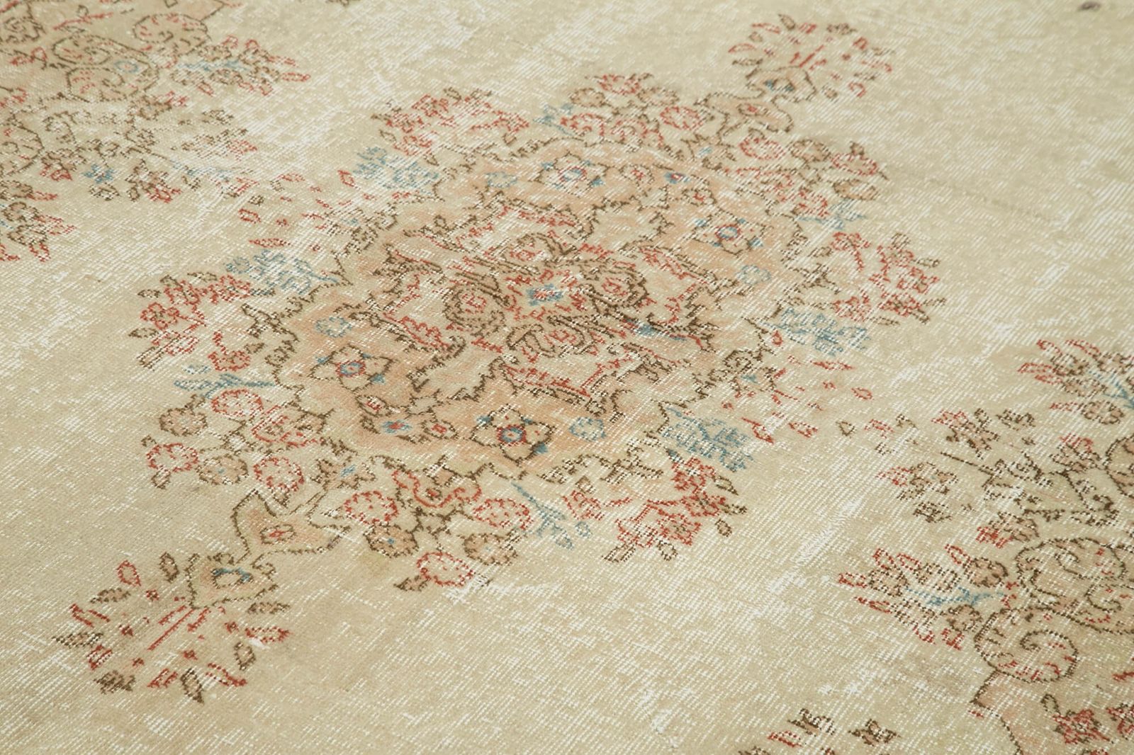 Turkish Handmade 1980s 189 Cm X 291 Cm Beige Vintage Are Rug photo 932.0