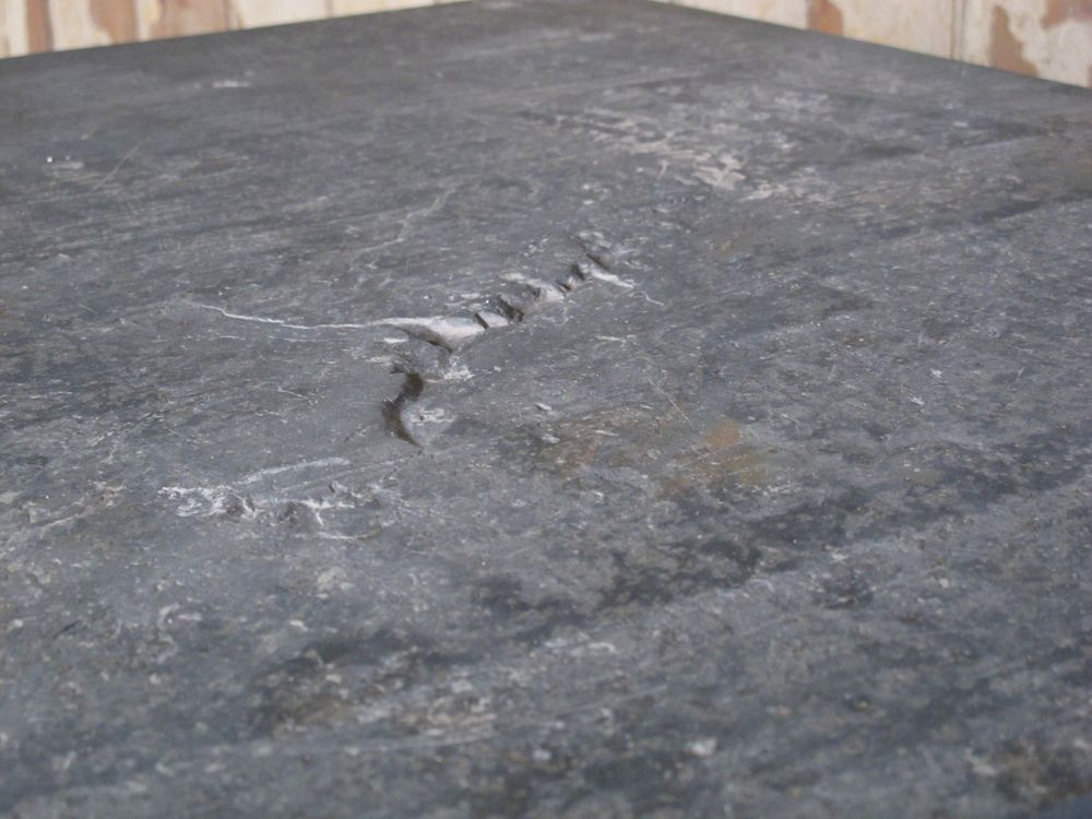 Slate Topped Industrial Table photo buy