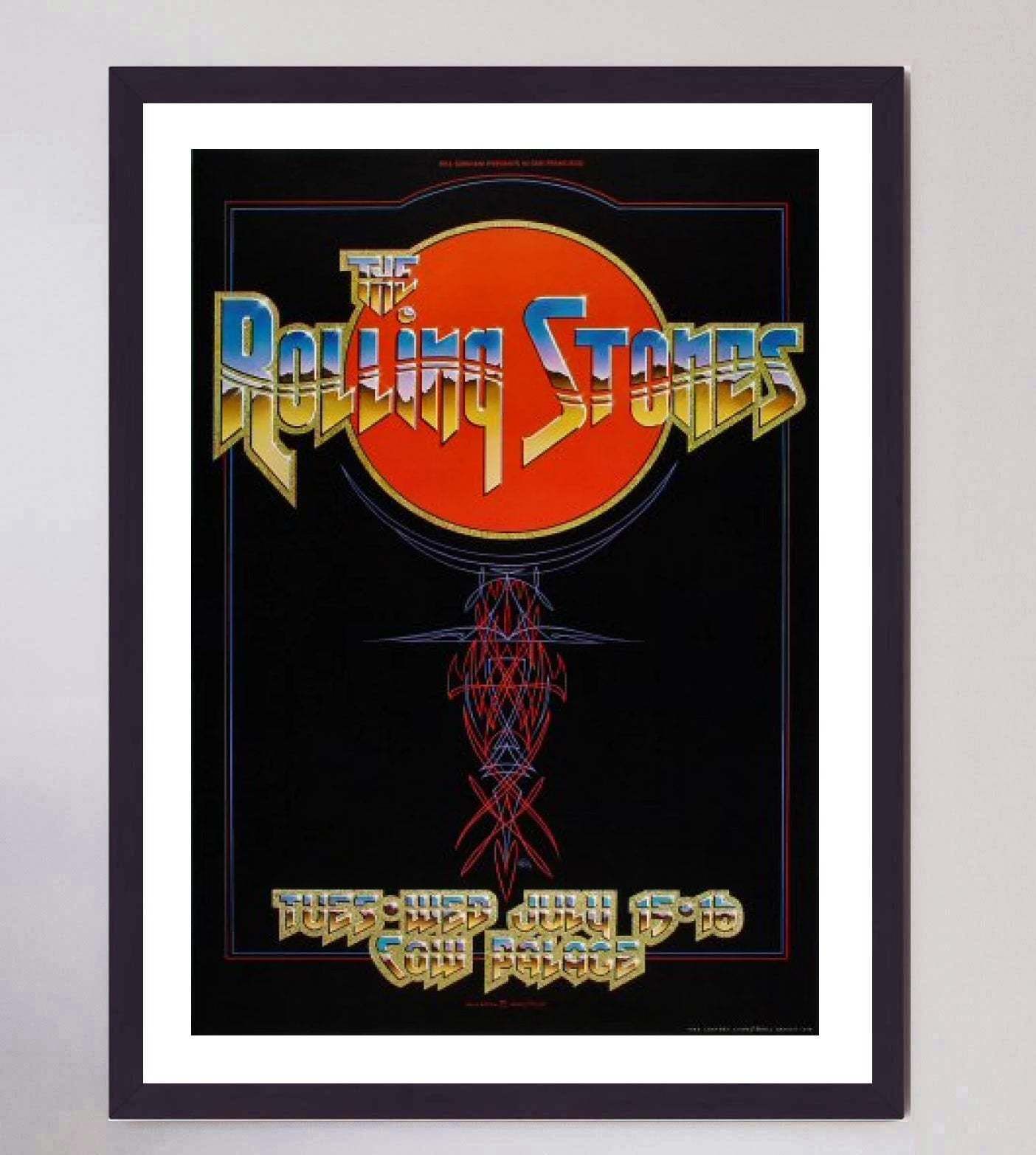 Rolling Stones   Live At Cow Palace Vendor 197 Original Vintage Poster photo furniture