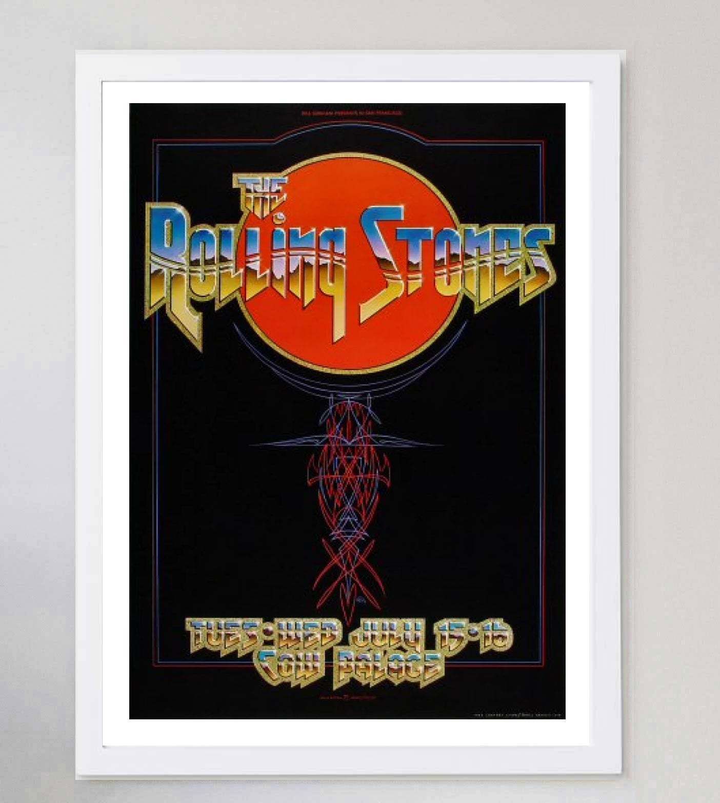 Rolling Stones   Live At Cow Palace Vendor 197 Original Vintage Poster photo for sale