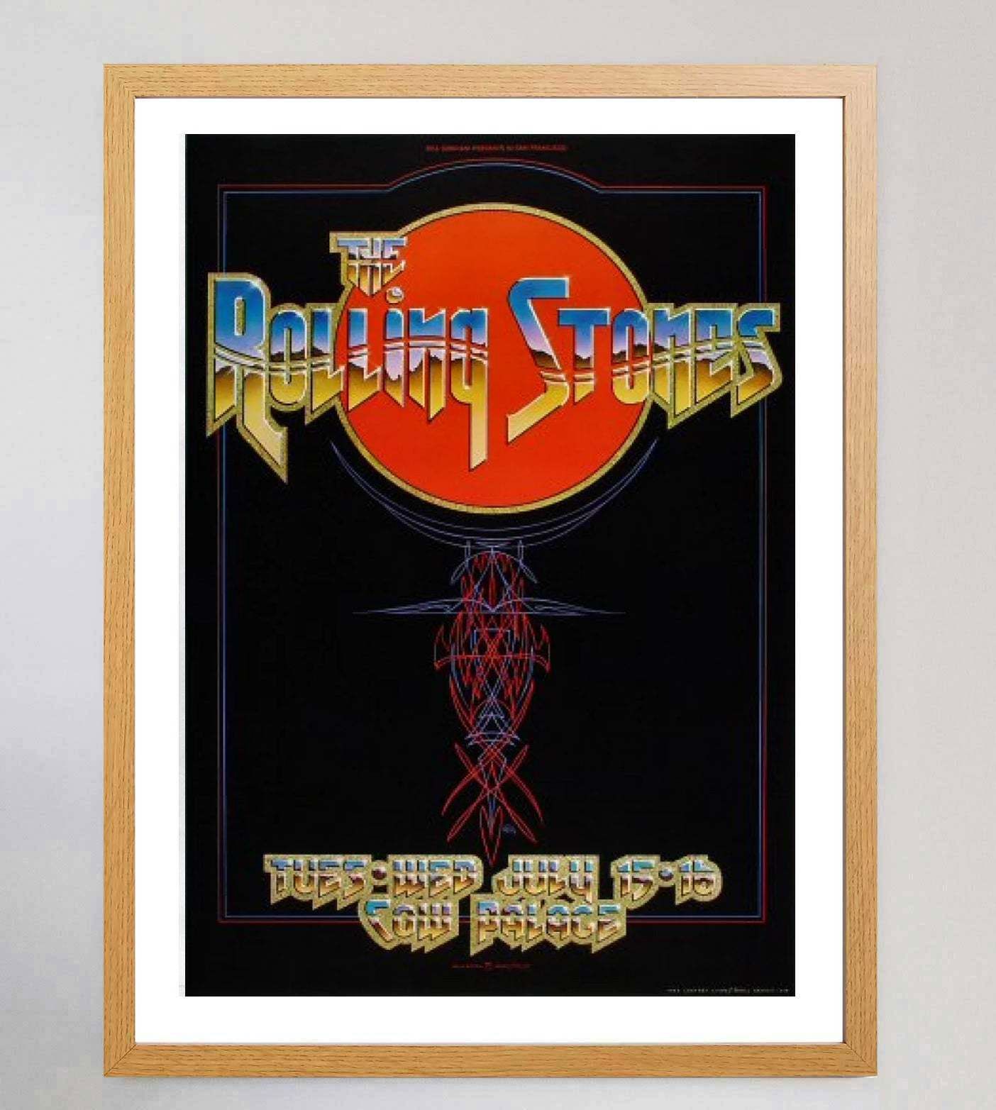 Rolling Stones   Live At Cow Palace Vendor 197 Original Vintage Poster photo Art