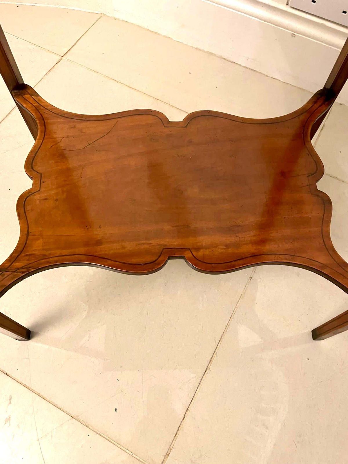 Fine Quality Antique Edwardian Satinwood Inlaid Lamp Table photo 1585.0