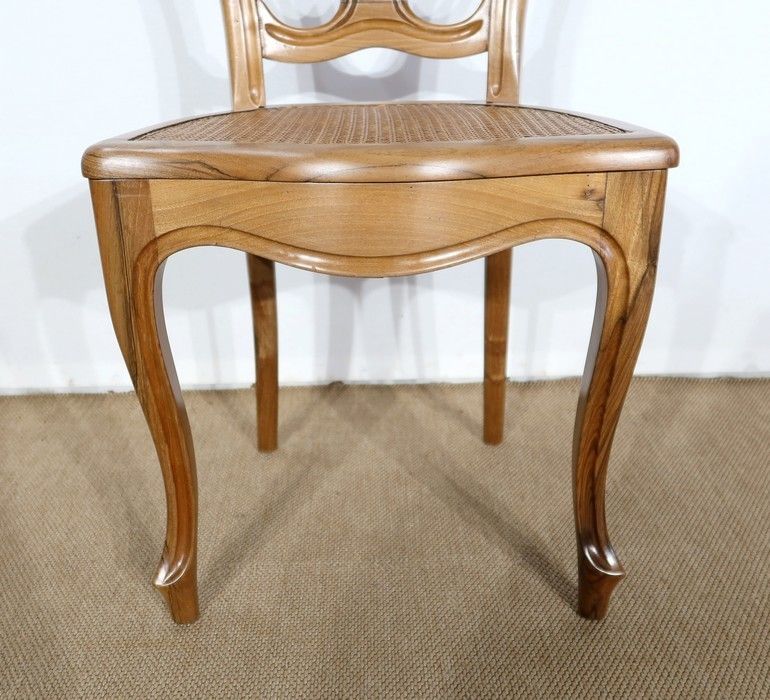 photo buy Set Of 5 Solid Walnut Chairs In The Louis XV Style, Napoleon III Period   Mid 19th Century