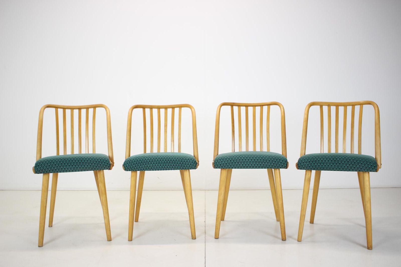 1960s Antonin Suman Set Of Four Dining Chairs, Czechoslovakia photo Furniture