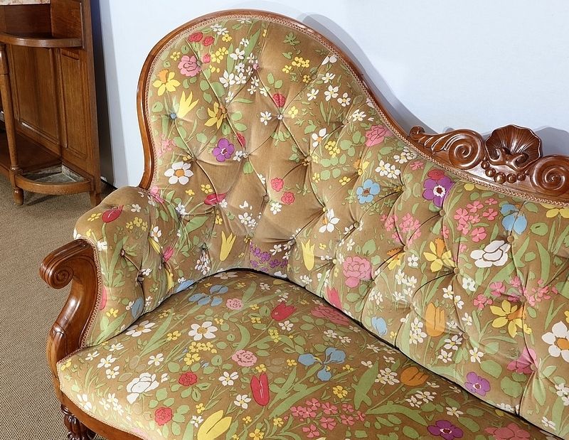 Small Cherry Wood Wing Sofa, Restoration Period, Early 19th Century photo Furniture
