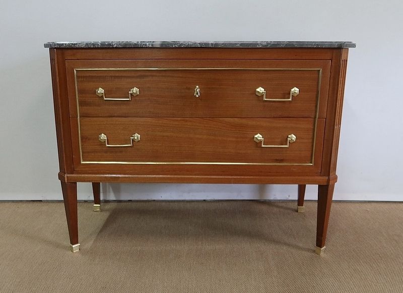 Mahogany Commode Louis XVI Style, 2nd Part Of The 19th Century photo vintage