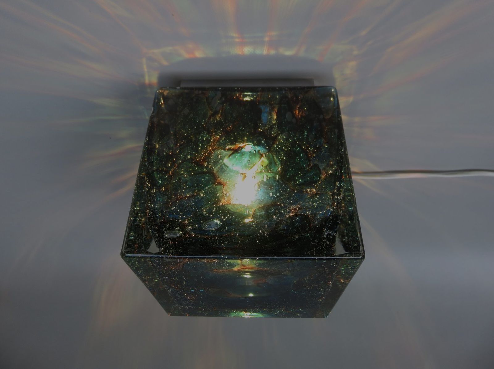 photo furniture Blue Murano Glass Ceiling Lights From Limburg, 1960s, Set Of 4