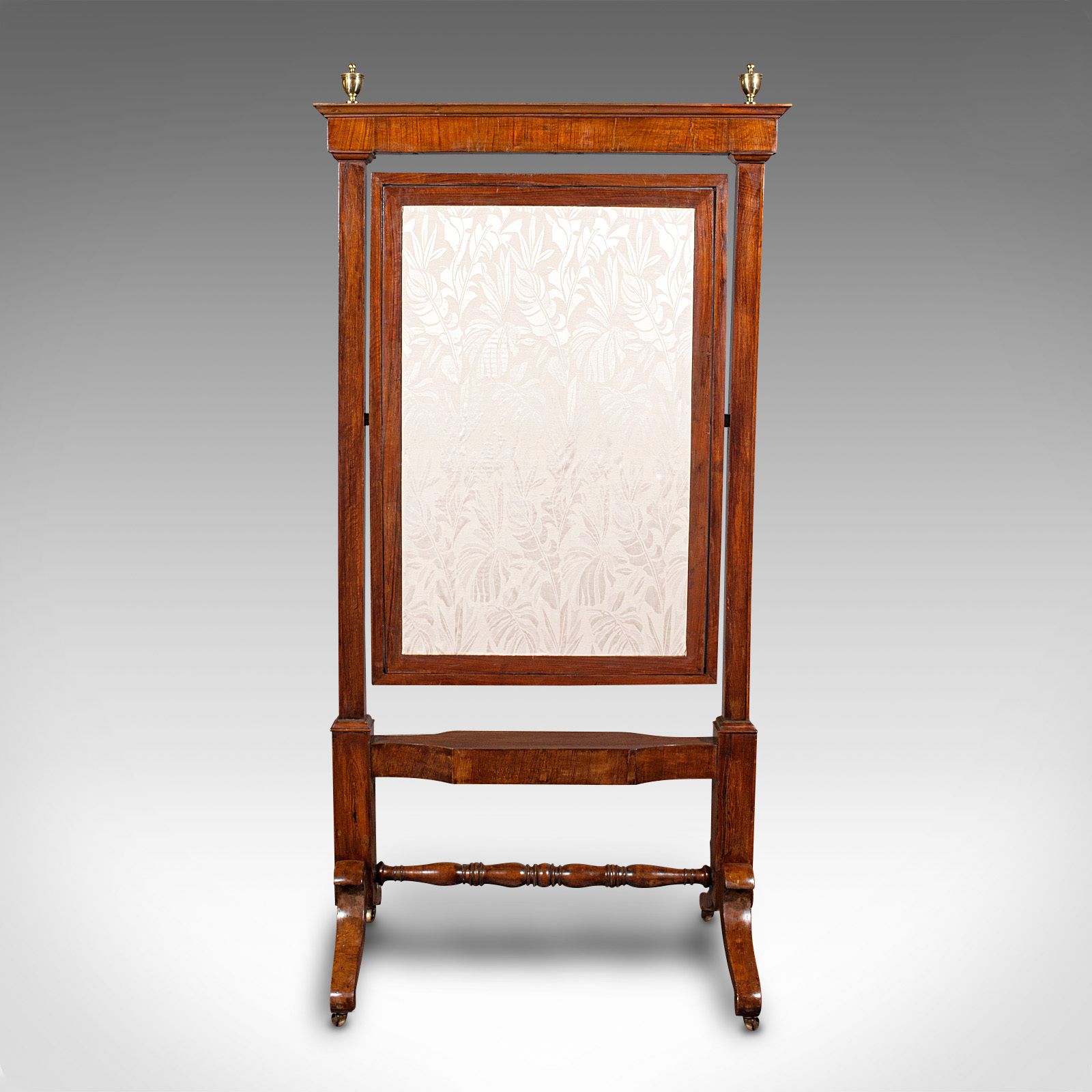 Antique Shop's Dressing Mirror, English, Walnut, Cheval, Retail, Regency, C.1820 photo furniture