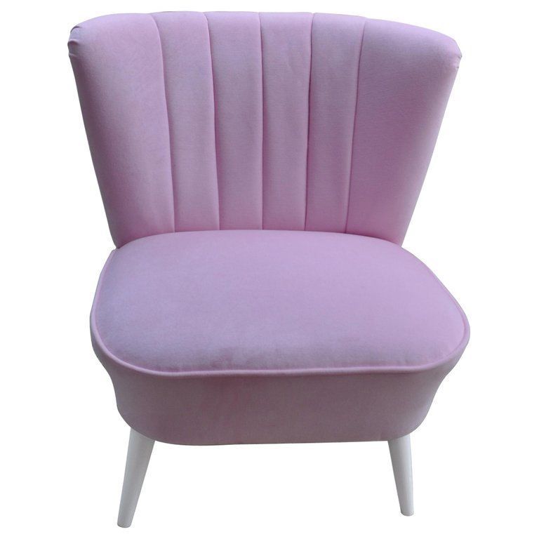 Midcentury 1950s 1960s Original Red Cocktail Chair Armchair