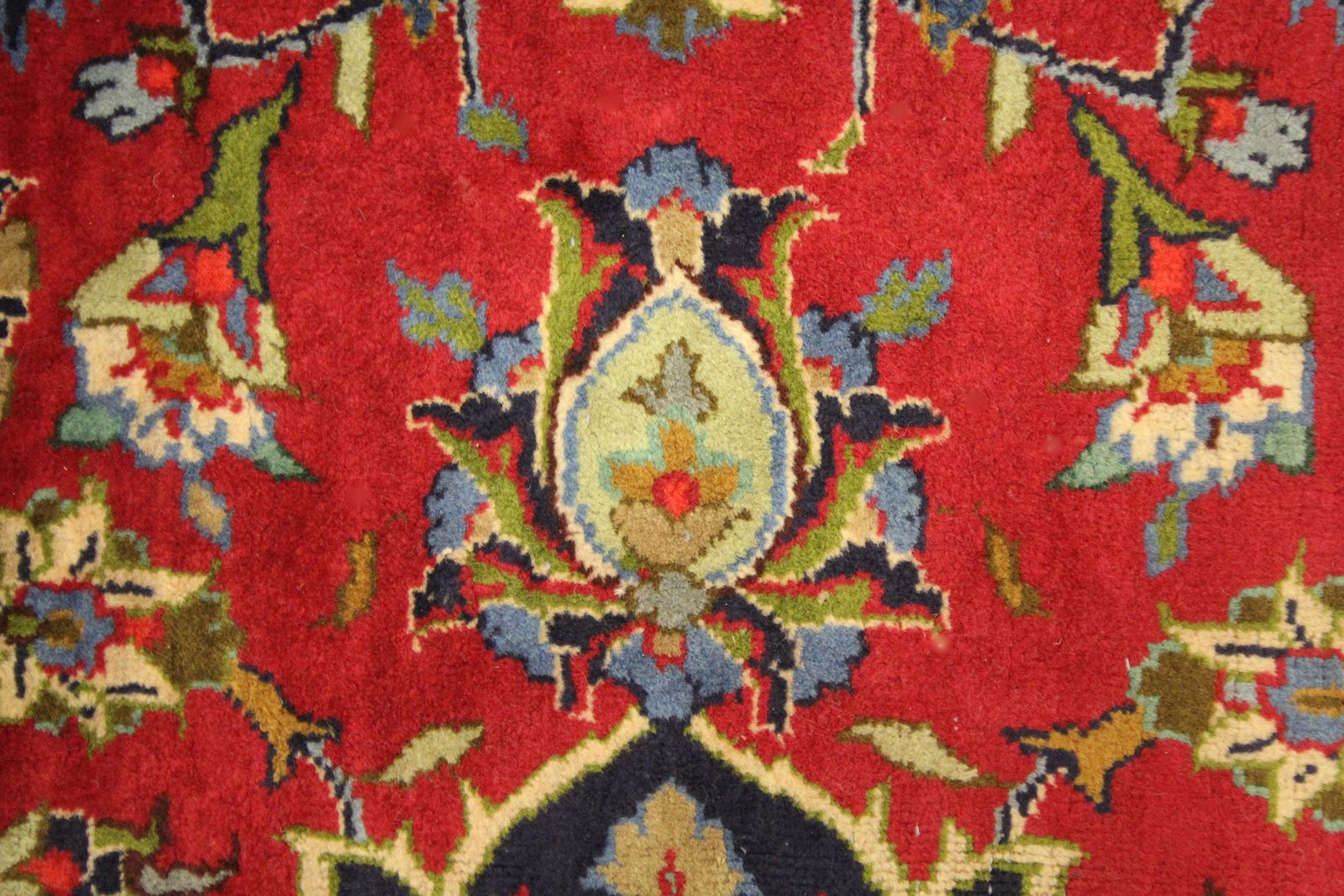 3400.0 Traditional Large Carpet Red Vintage Rug Handwoven Living Room Rug photo