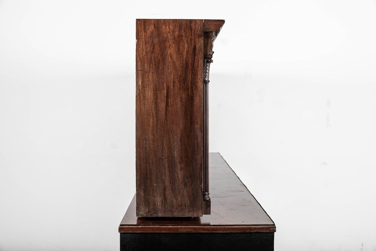 photo vinterior Large 19thc English Mahogany Glazed Apothecary Wall Cabinet