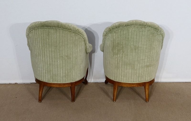 Pair Of Armchairs, Napoleon III Period, Mid 19th Century photo vinterior