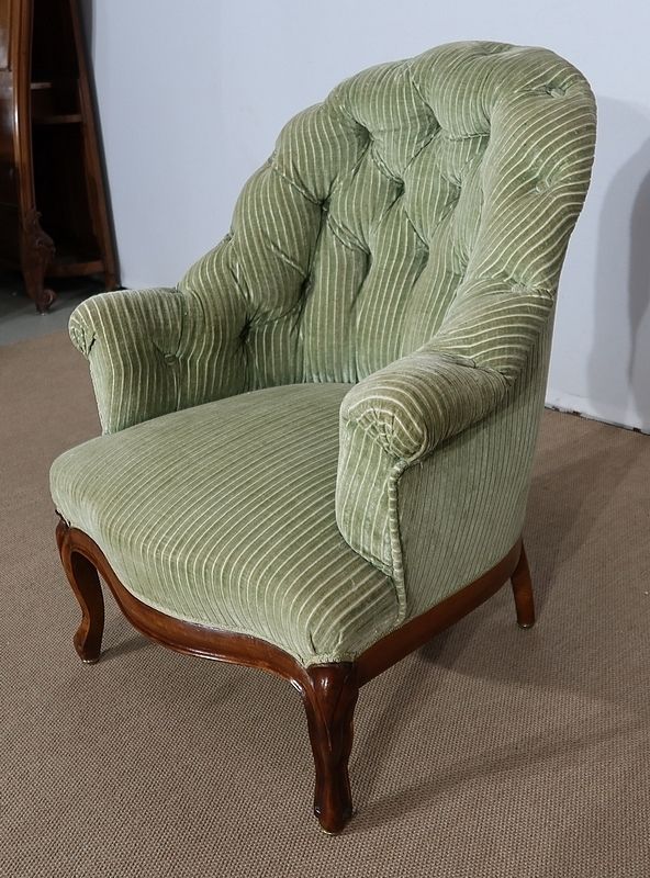 Furniture Pair Of Armchairs, Napoleon III Period, Mid 19th Century photo