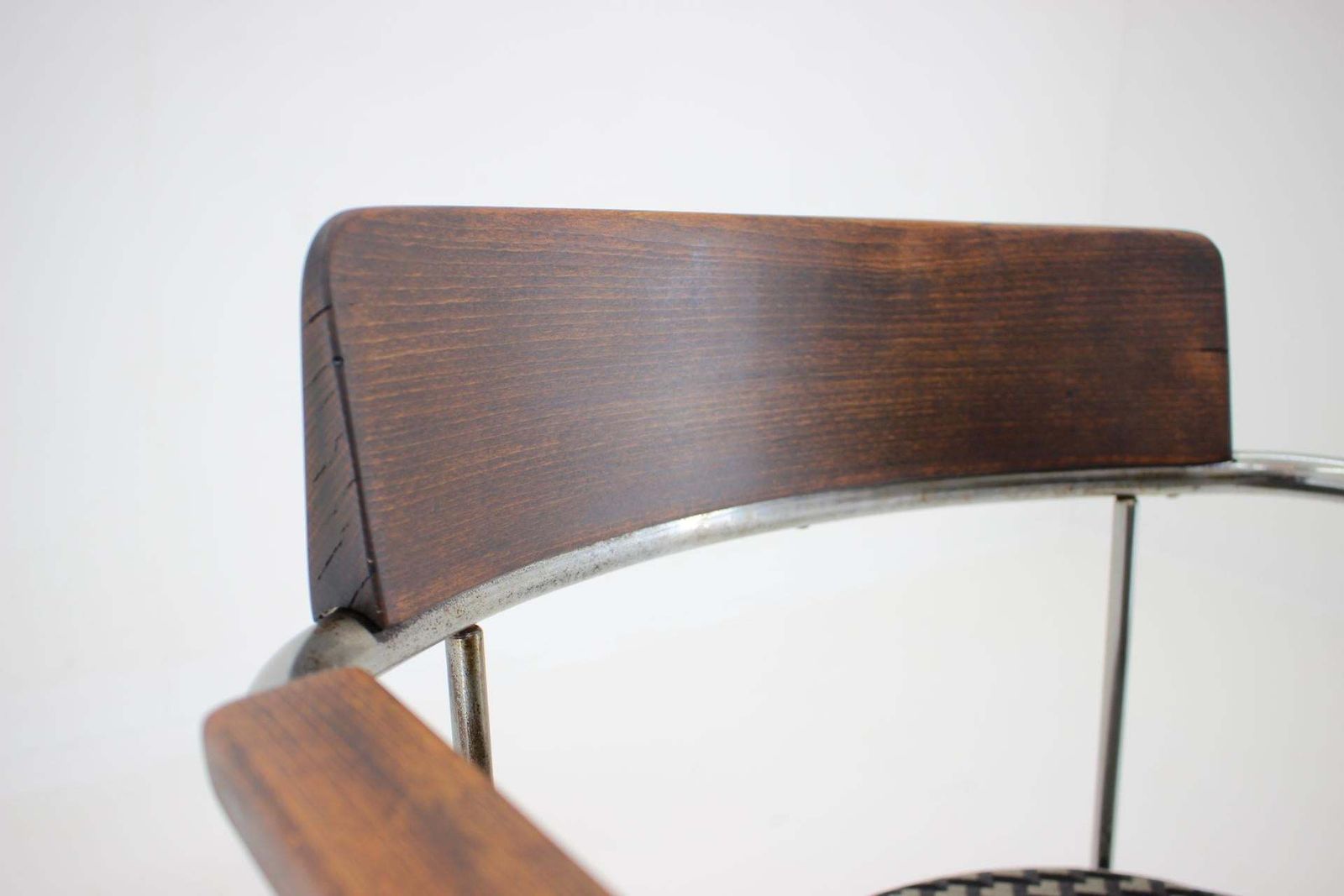 Bauhaus Tubular Steel Chrome Desk Chair 1930s / Czechoslovakia photo buy