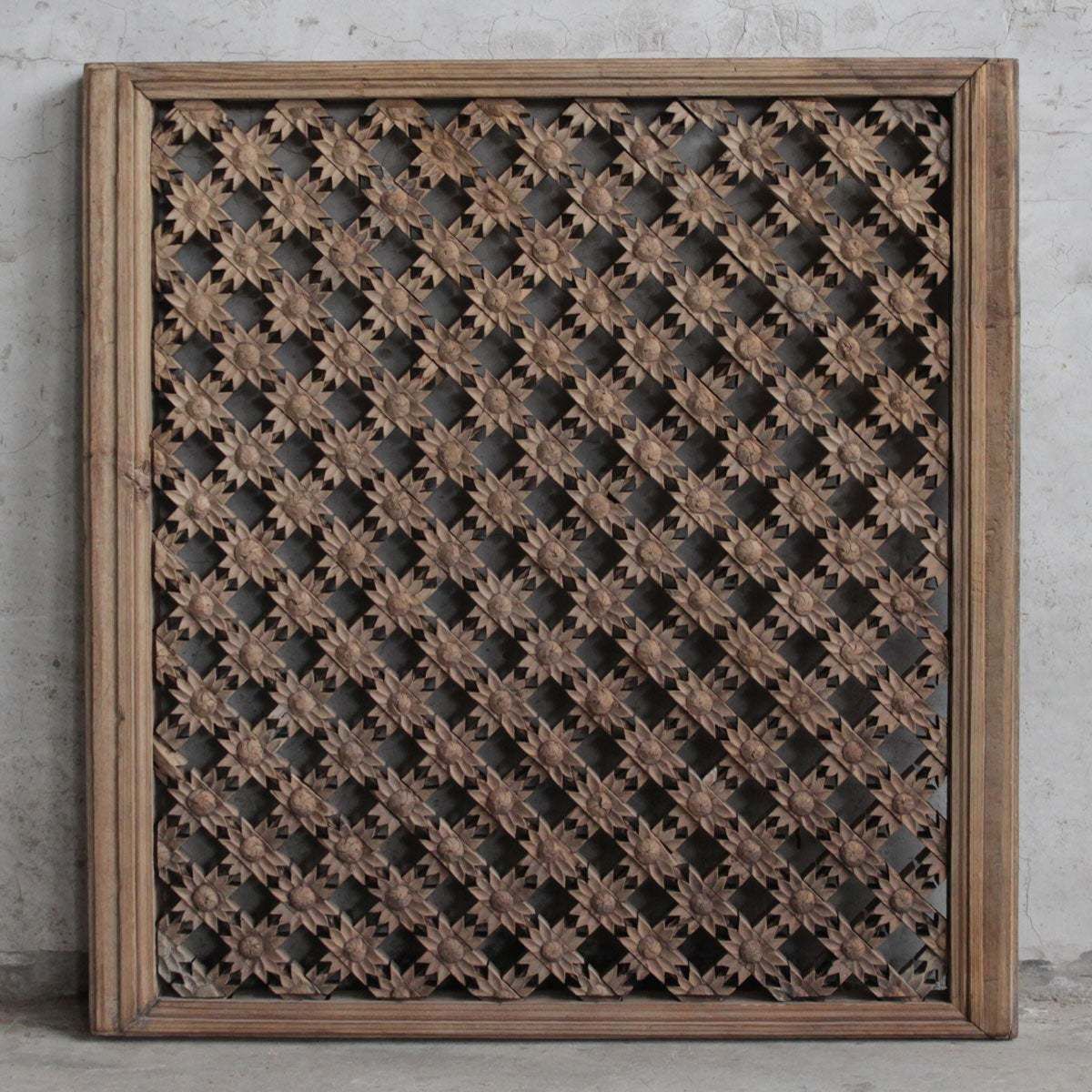 Carved Lattice Wooden Wall Panel photo furniture