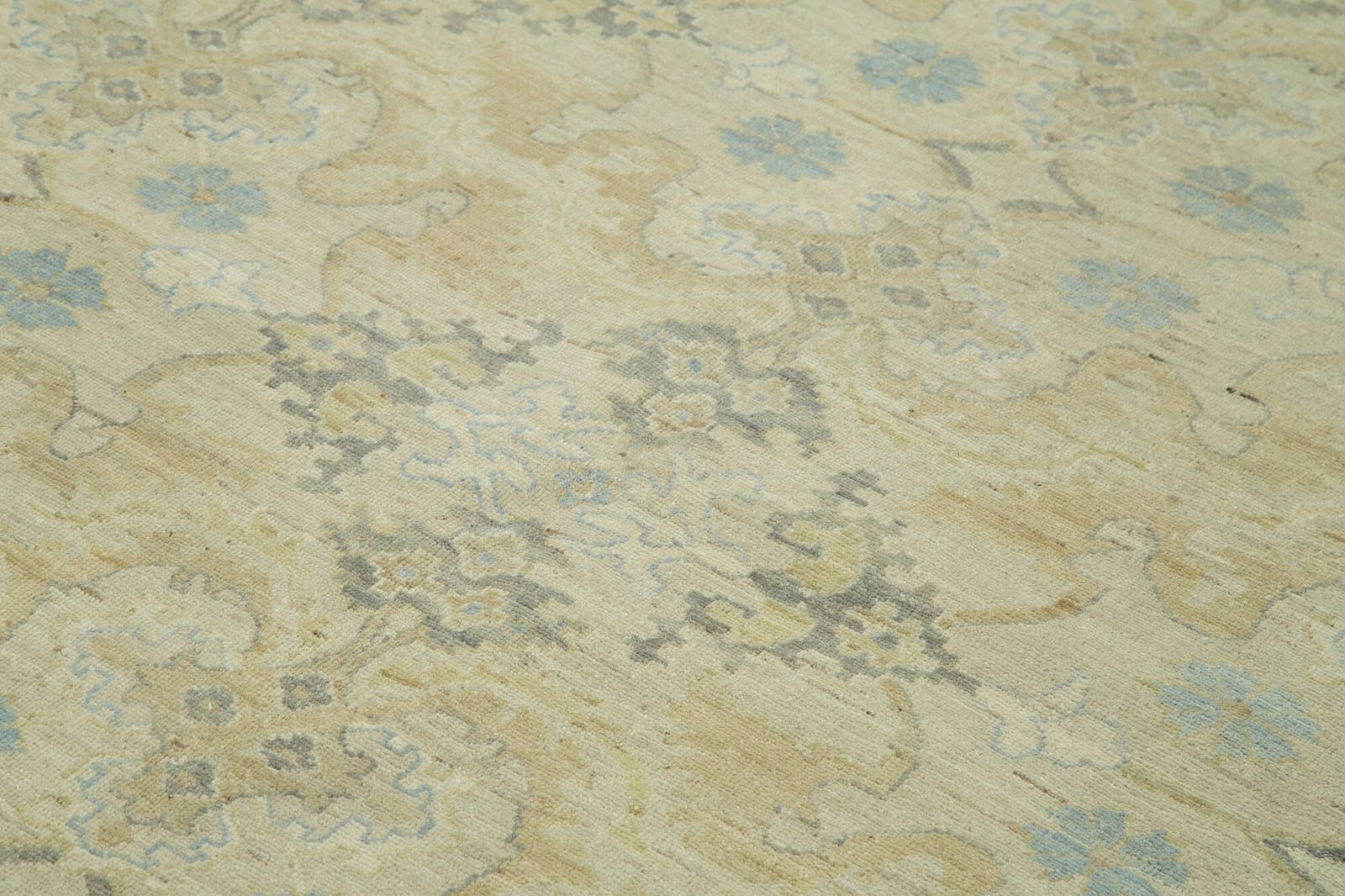 Oriental Hand Knotted 1970s 275 Cm X 353 Cm Beige Wool Oushak Area Rug photo 3960.0