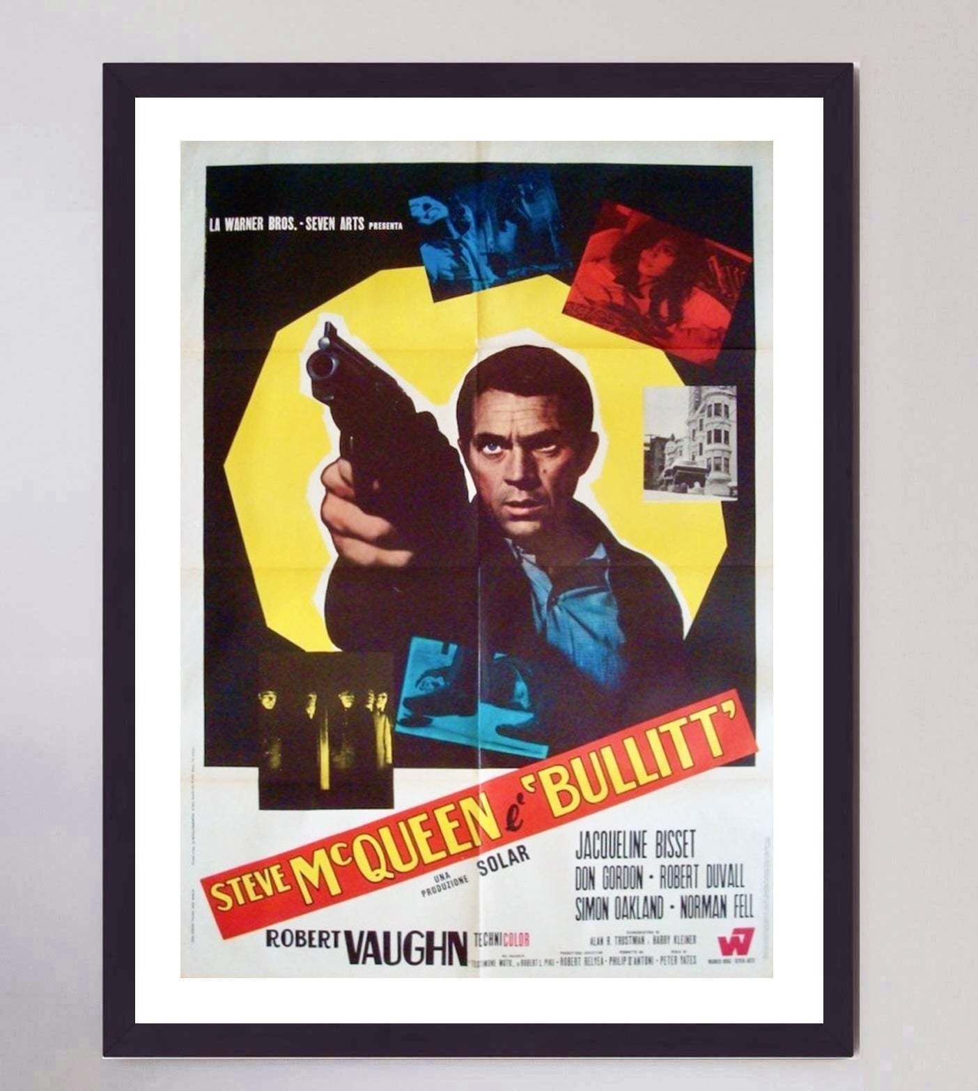 Bullitt (Italian) Original Vintage Poster photo furniture