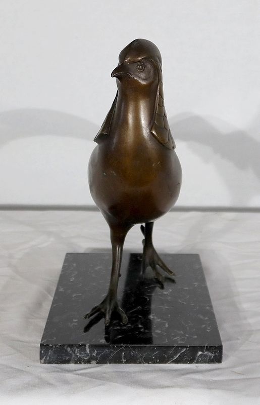 Art Sculpture "The Pheasant" By Lorino, Art Deco photo