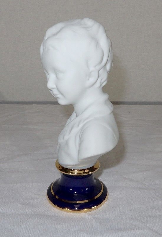 Small Bust Of Alexandre Brongniart In Limoges Biscuit, After Ja Houdon photo buy
