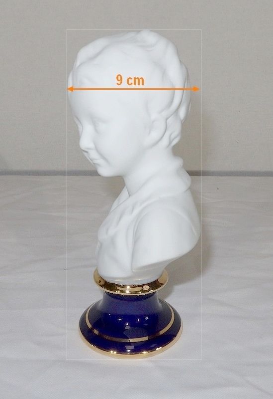 Art Small Bust Of Alexandre Brongniart In Limoges Biscuit, After Ja Houdon photo