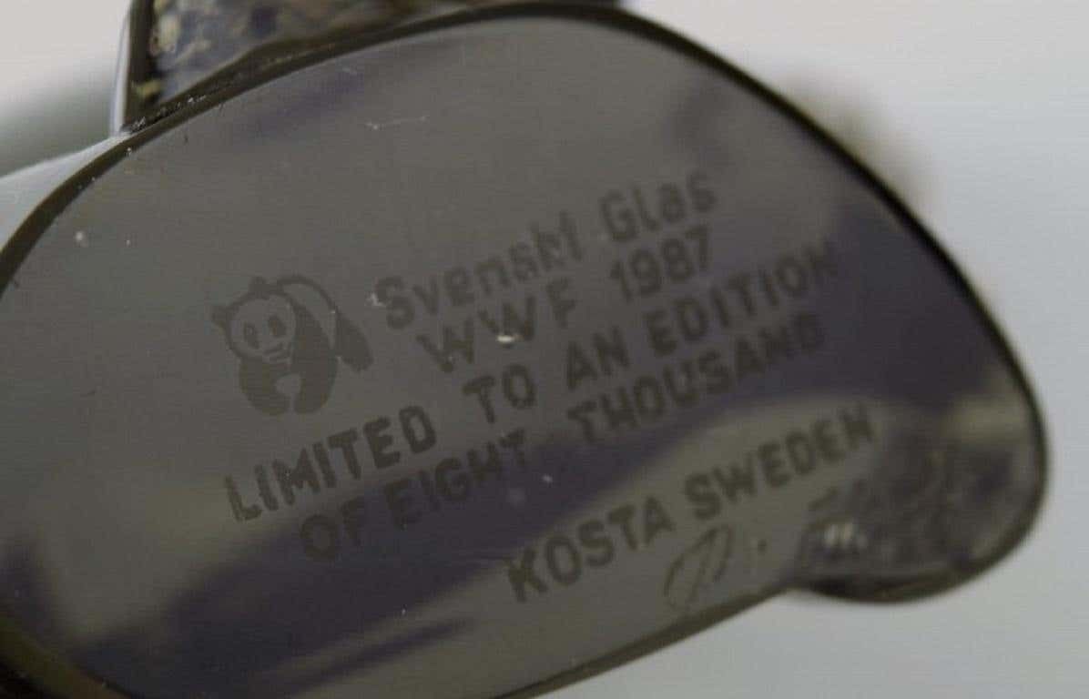 photo for sale Paul Hoff For Swedish Glass, Four Figures In Art Glass, Wwf, 1980s