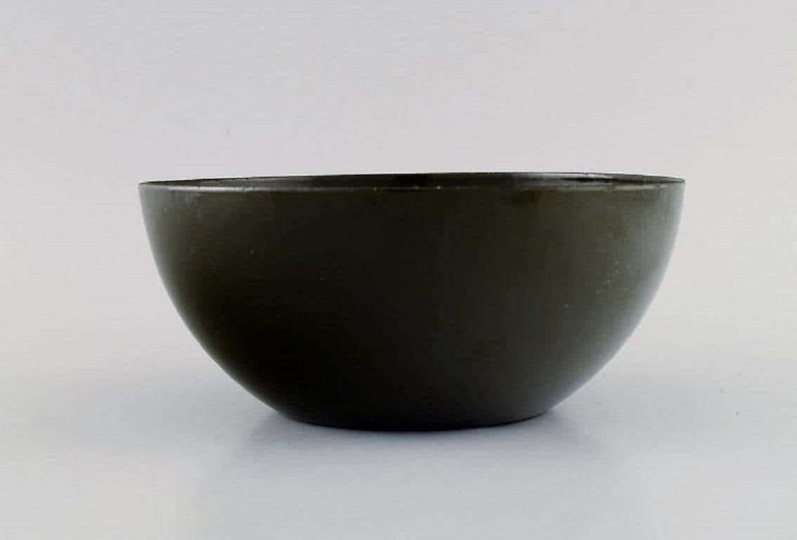 Kaj Franck For Finel, Two Dark Green Bowls In Enamelled Metal photo 273.0
