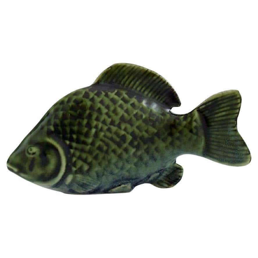 Sven Wejsfelt For Gustavsberg, Unique Stim Fish In Glazed Ceramics