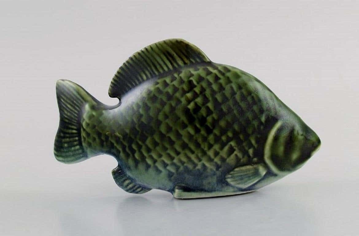 Sven Wejsfelt For Gustavsberg, Unique Stim Fish In Glazed Ceramics photo furniture