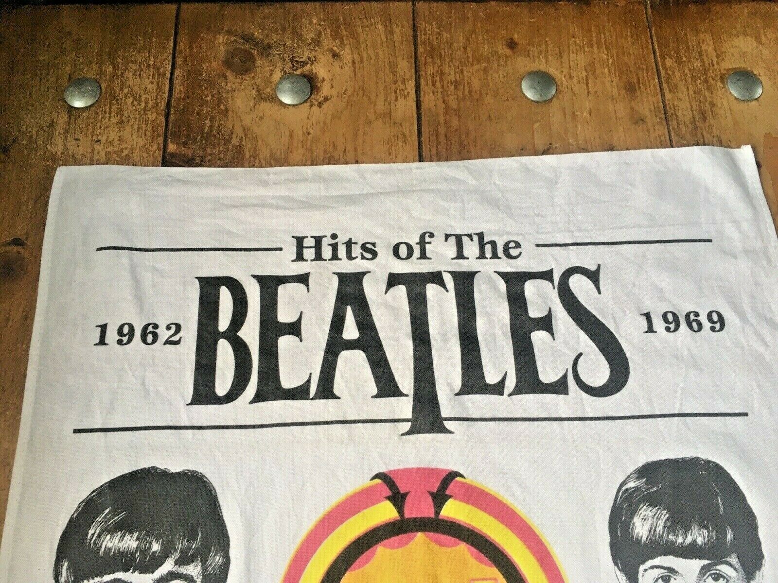 Vintage Collectable Hits Of The Beatles Tea Towel By Impressions Juke Box Poster photo buy
