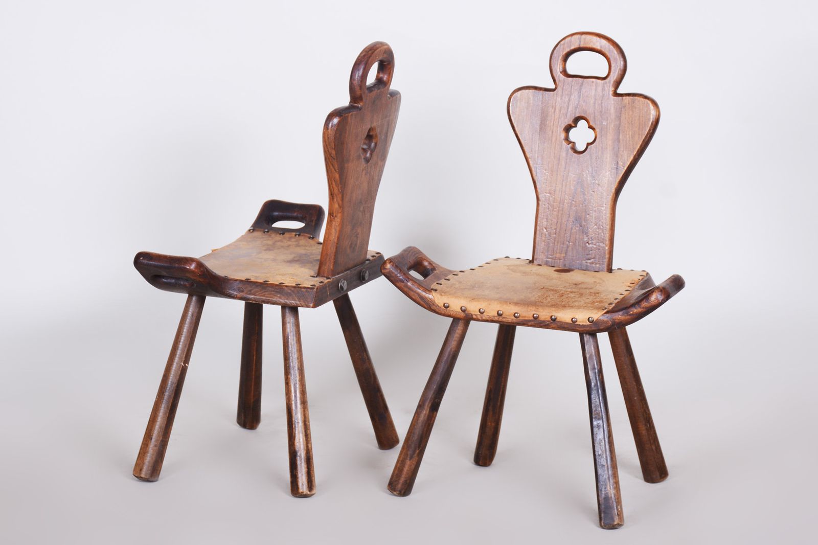 Pair Of Krásná Jizba Art Deco Chairs   1940s Czechia photo for sale