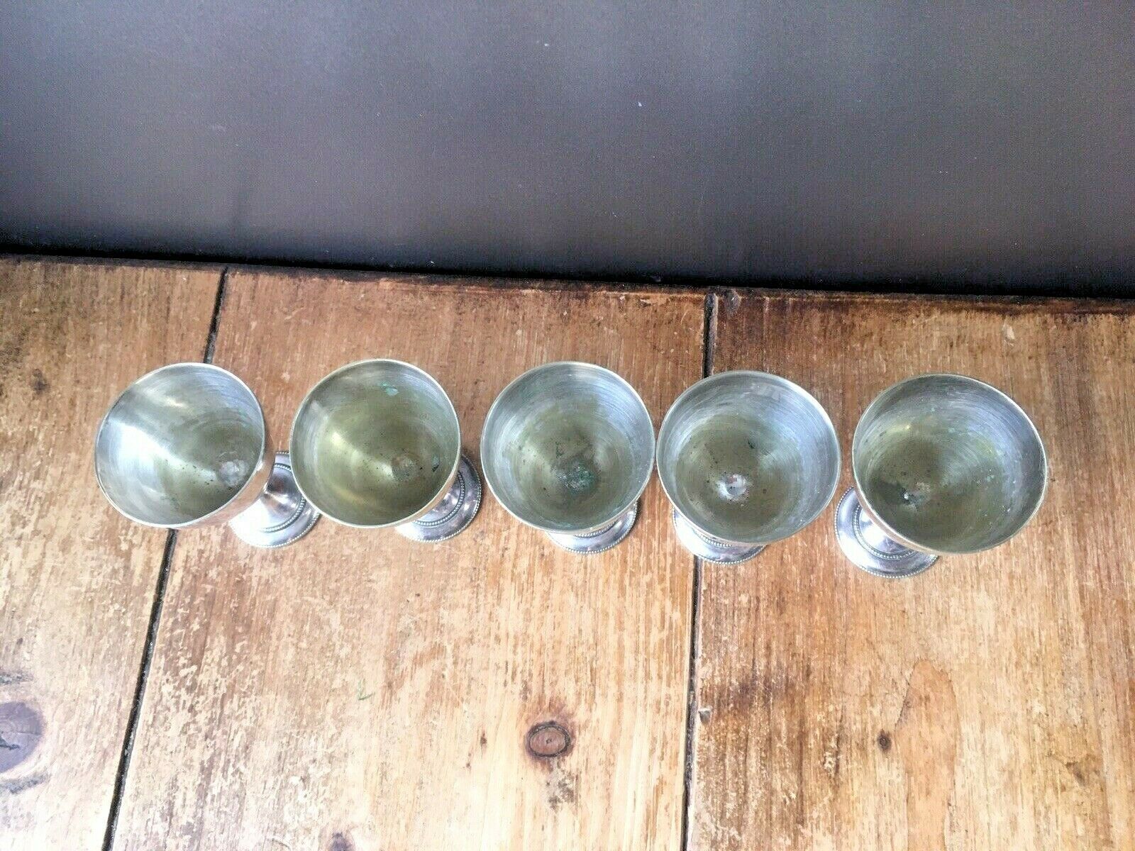 photo for sale Antique C1872 91 Silver Plated Thomas White Of Sheffield 5 Egg Cup Set On Stand