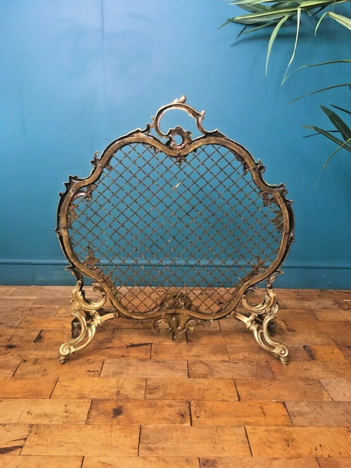 Superb Antique C1860 Charles Casier French Rococo Fire Guard Screen Firewall photo Home Fixtures