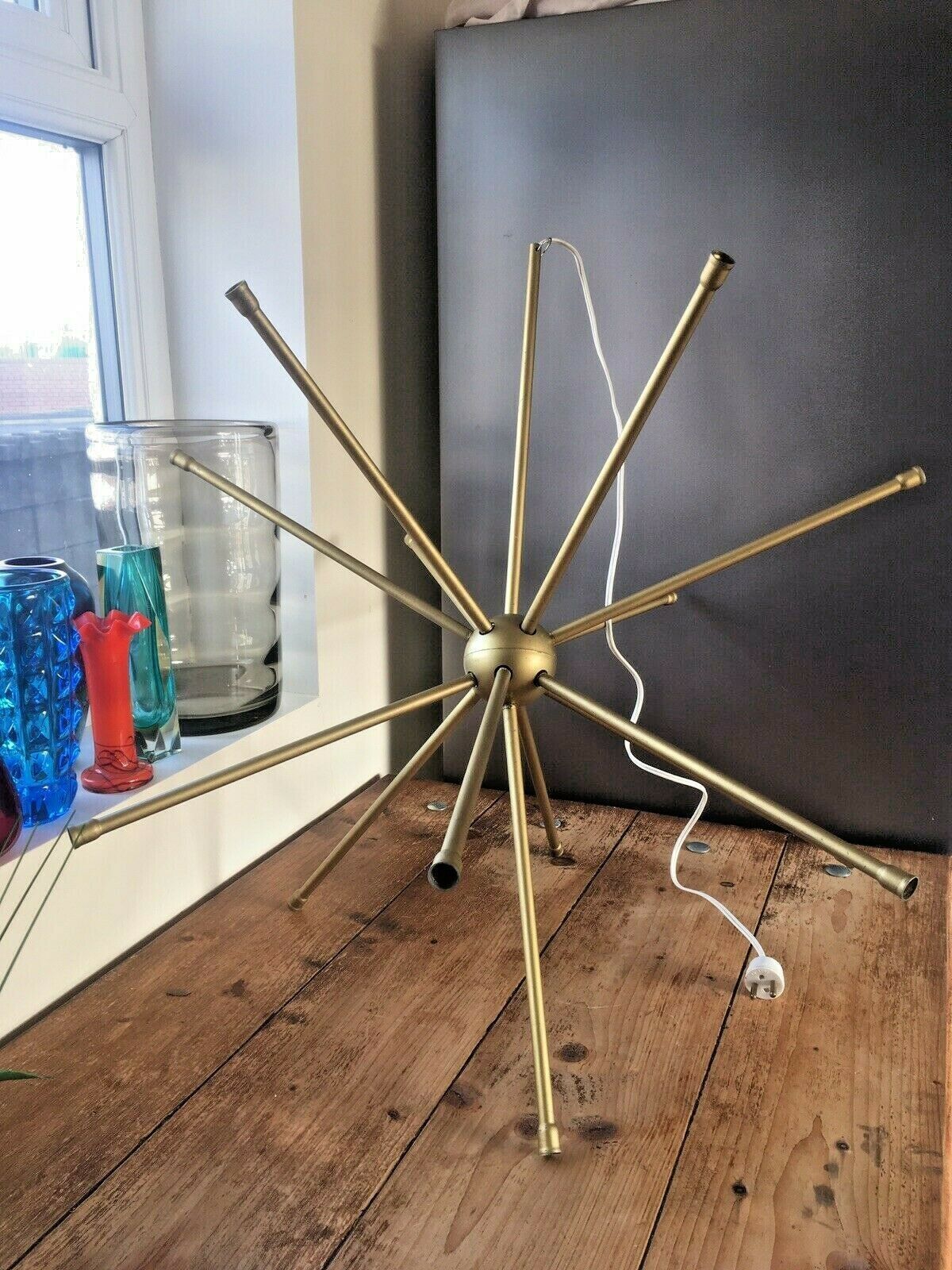 Sputnik Atomic Gold Plastic Ceiling Chandelier Light photo furniture