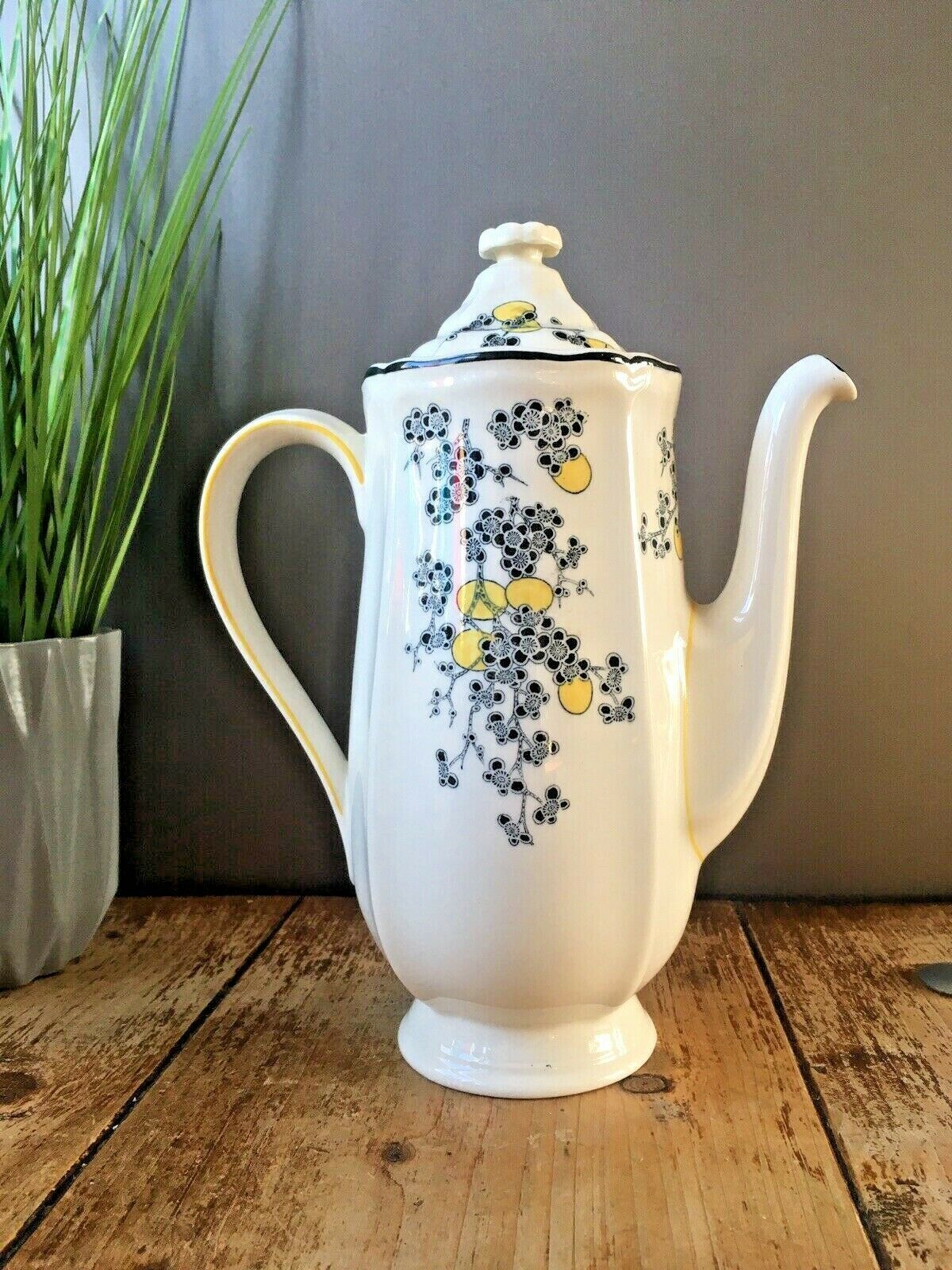 Rare Art Deco Royal Doulton Carnival Pattern Floral Coffee Pot photo for sale