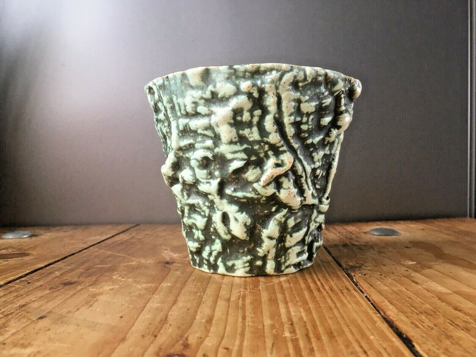 photo furniture 1960's Kroon L'ancora Kroonenberg Dutch Fat Lava Pottery Planter Plant Pot Mcm