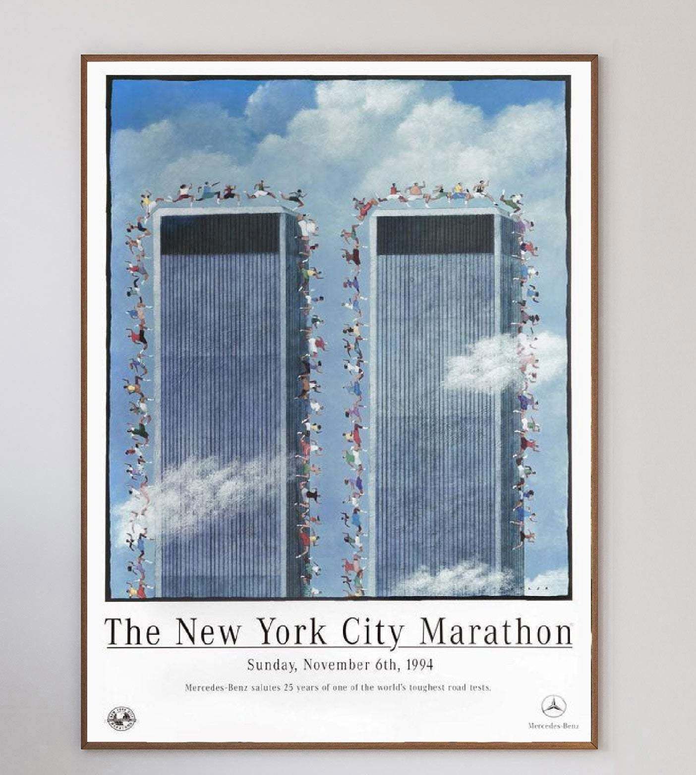 New York City Marathon 1994 Original Vintage Poster photo 242.0