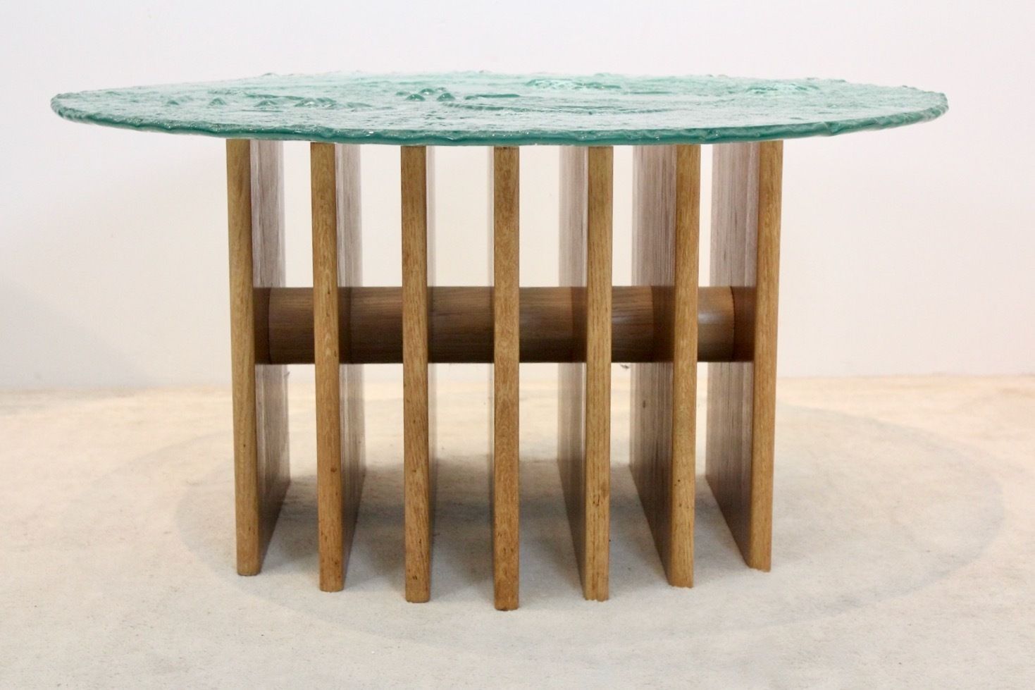 Heinz Lilienthal Sculptural Glass Top Coffee Table photo vinterior