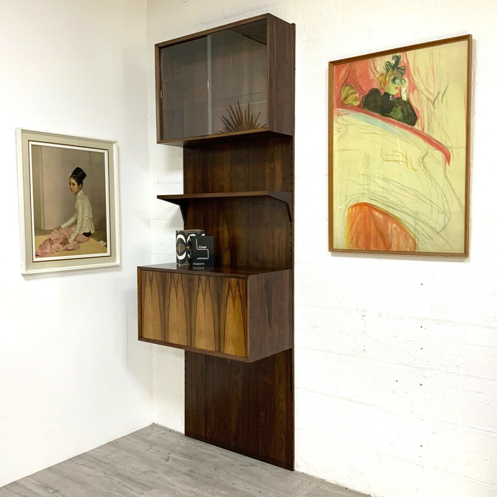 Danish Rosewood Shelving Display And Drinks Cabinet By Poul Cadovius For Cado