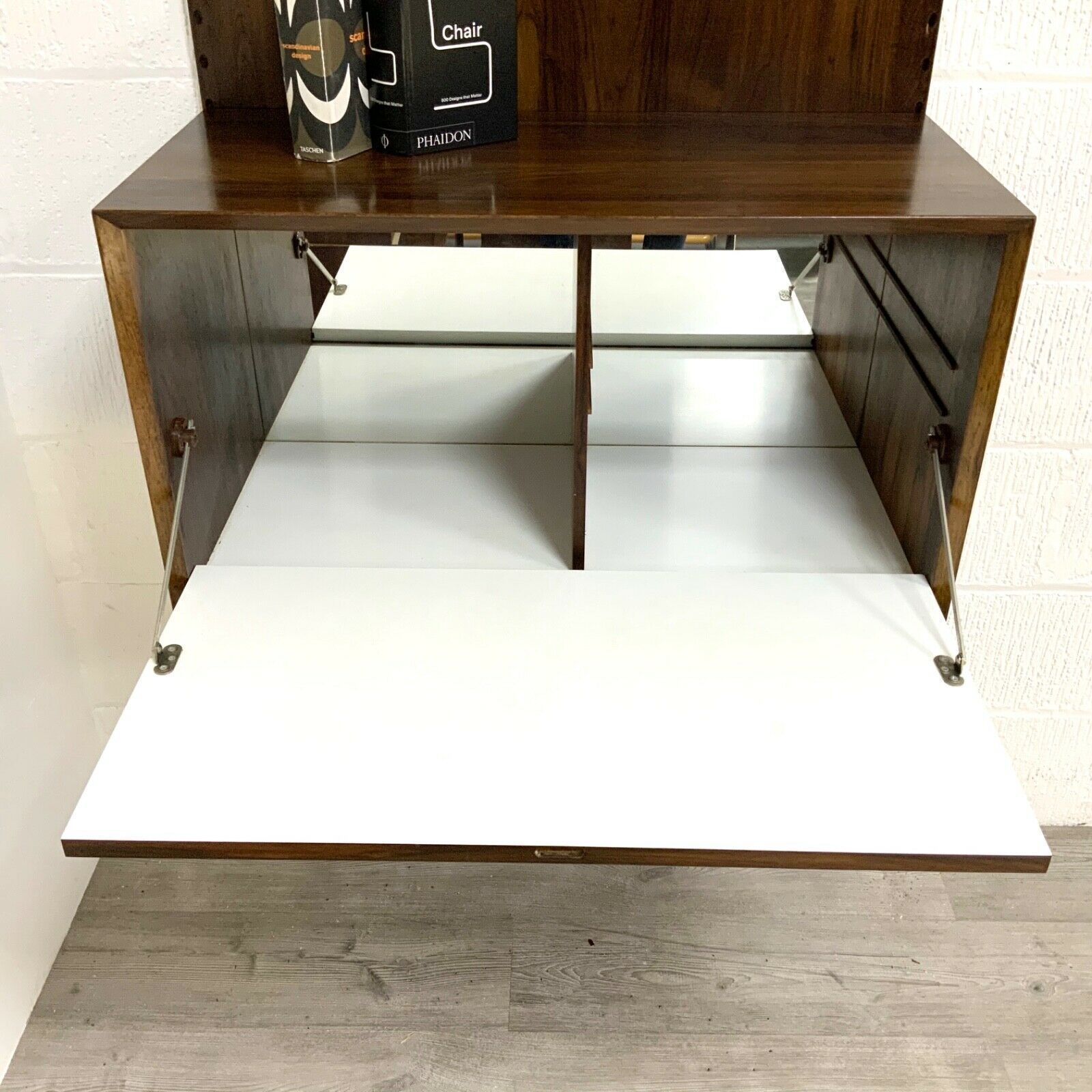 Danish Rosewood Shelving Display And Drinks Cabinet By Poul Cadovius For Cado photo vintage